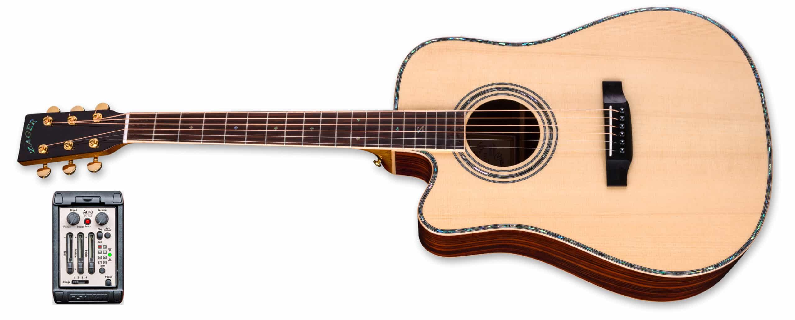 ZAD900CE Solid Spruce/Rosewood Acoustic Electric AURA Left Handed