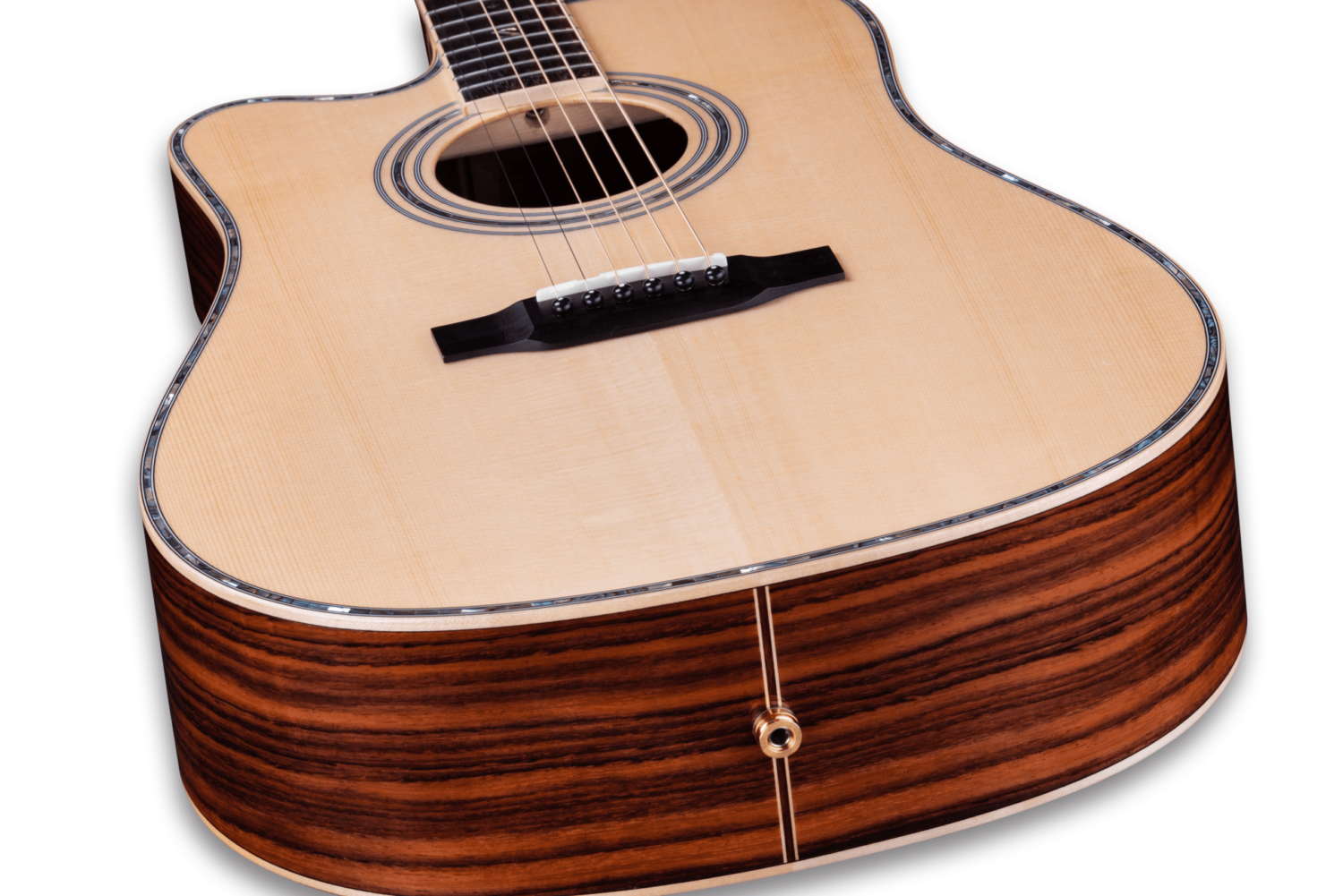 ZAD900CE Solid Spruce/Rosewood Acoustic Electric AURA Left Handed Pro Series
