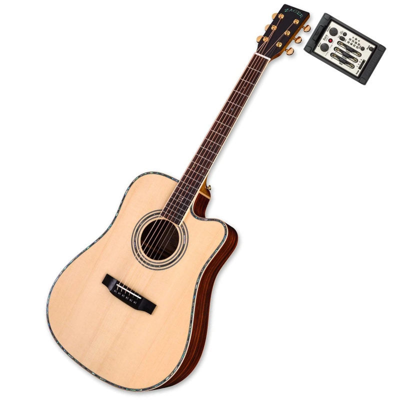 ZAD900CE Solid Spruce/Rosewood Acoustic Electric AURA Pro Series