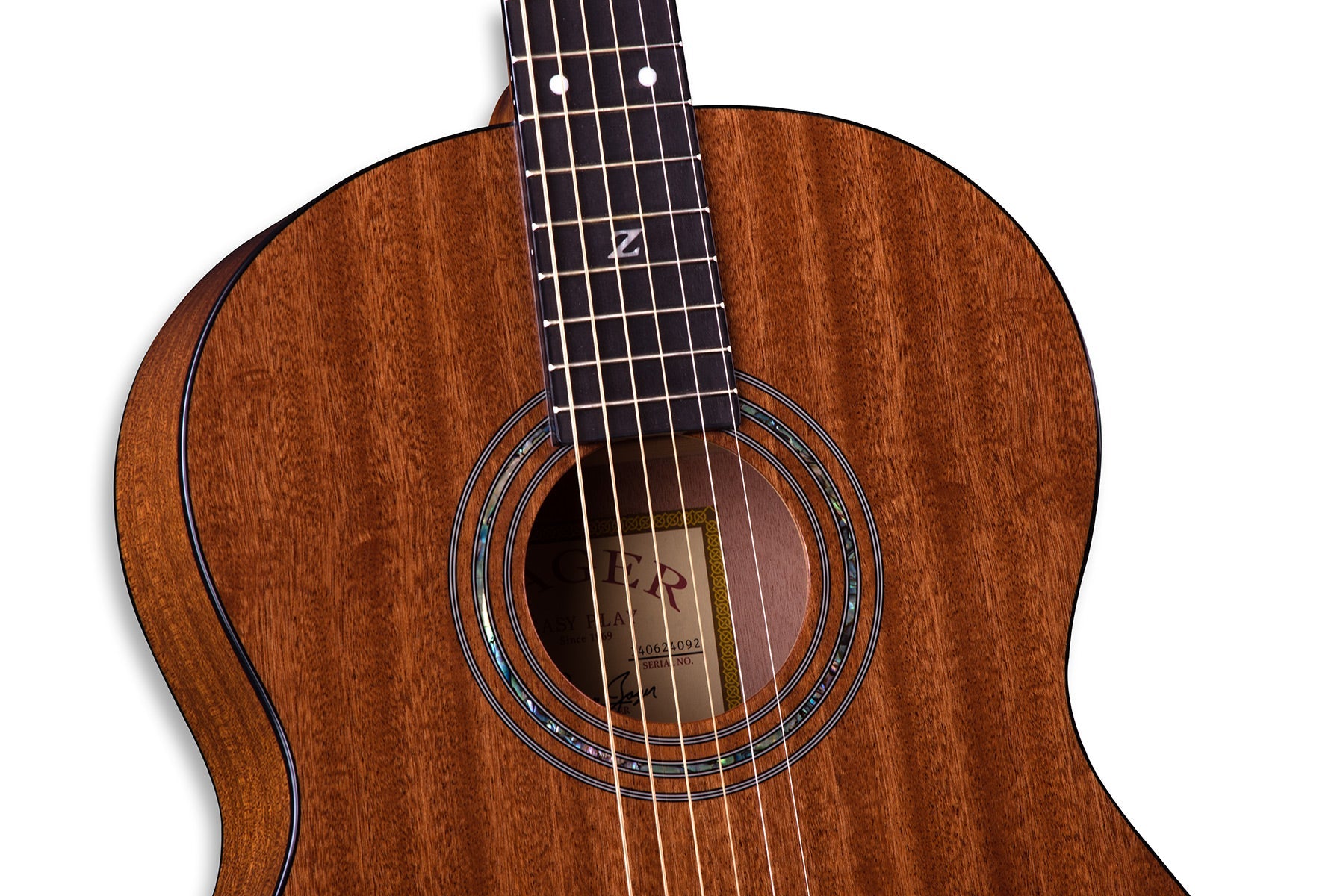 parlor size solid guitar