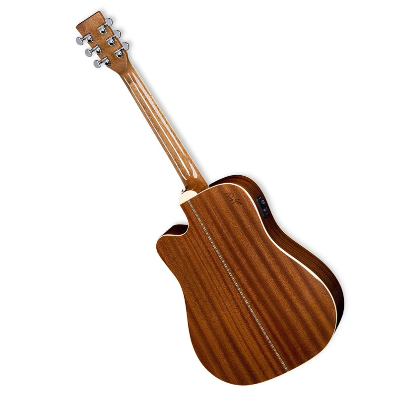 ZAD50CE Left Handed Solid African Mahogany Acoustic Electric
