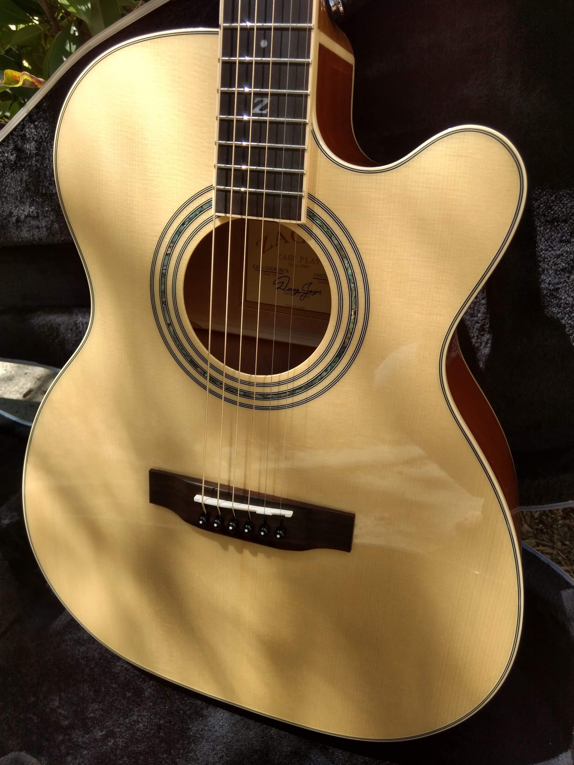 ZAD50CE Solid Spruce/Mahogany Acoustic Electric Smaller “OM” Size - Vault