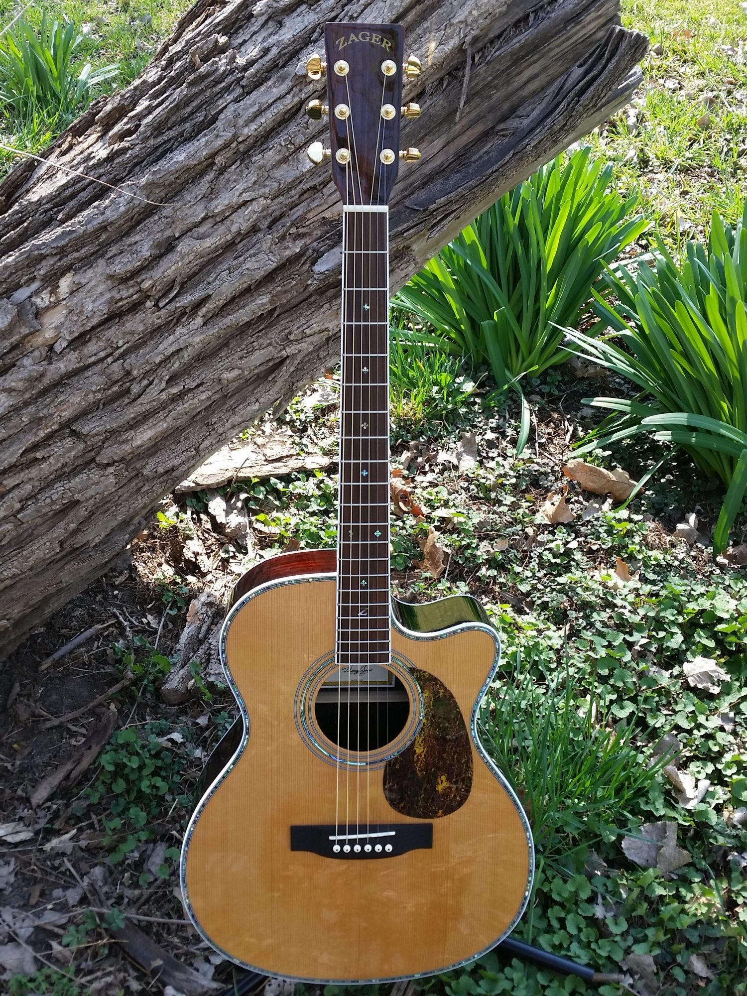 ZAD80CE Solid Cedar/Rosewood Acoustic Electric Smaller “OM” Size Pro Series - DEAL OF THE DAY