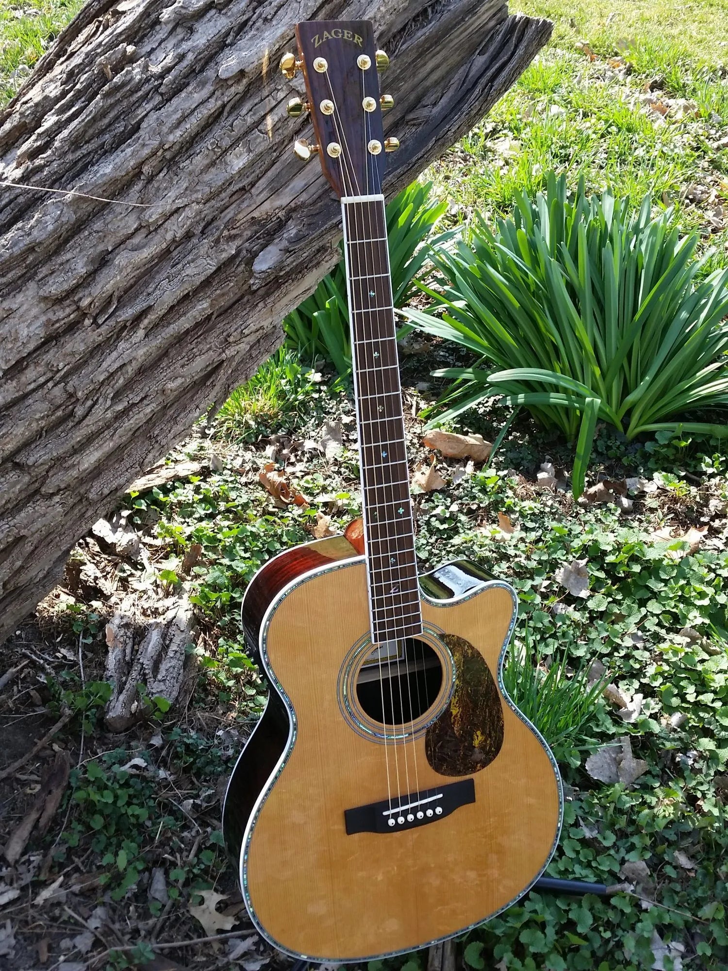 ZAD80CE Solid Cedar/Rosewood Acoustic Electric Smaller “OM” Size Pro Series - DEAL OF THE DAY