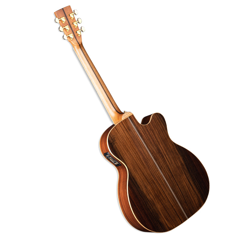 ZAD900CE Left Handed Solid Spruce/Rosewood Acoustic Electric AURA 50th Anniversary Tobacco Sunburst Pro Series