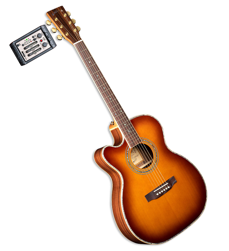 ZAD900CE Left Handed Solid Spruce/Rosewood Acoustic Electric AURA 50th Anniversary Tobacco Sunburst Pro Series