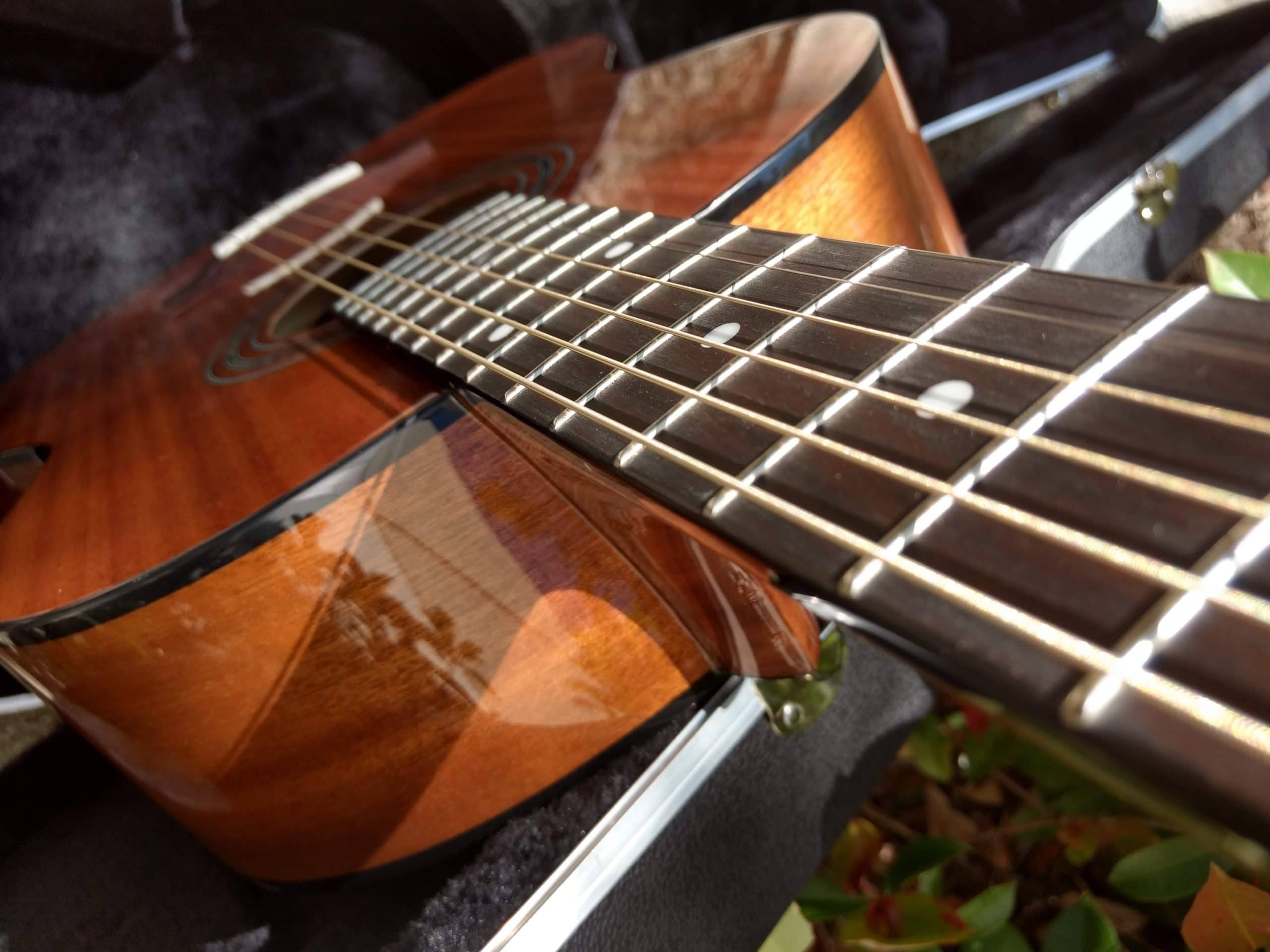 38 inch Parlor Size Solid African Mahogany Acoustic Electric - Vault