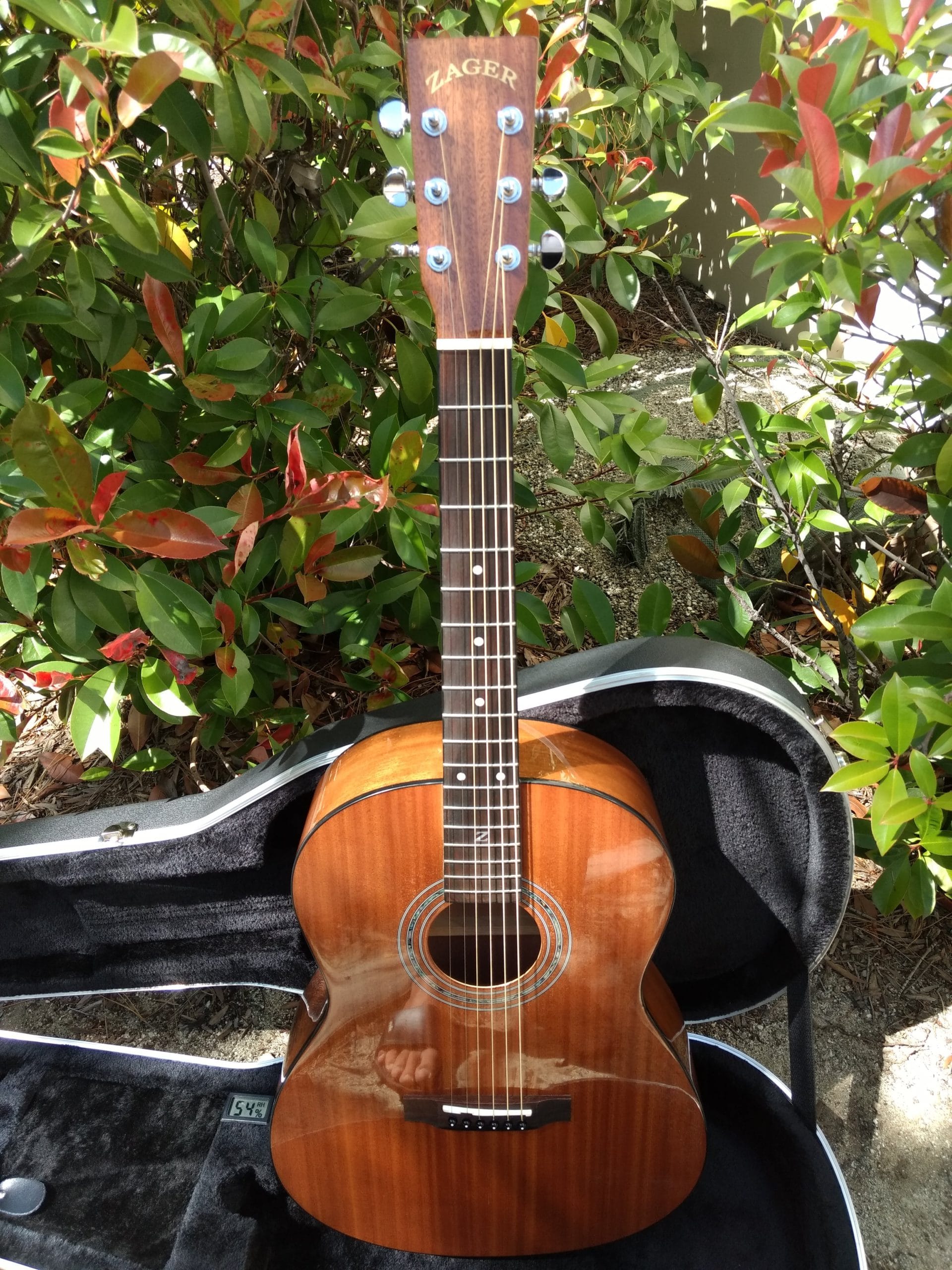 38 inch Parlor Size Solid African Mahogany Acoustic Electric - Vault