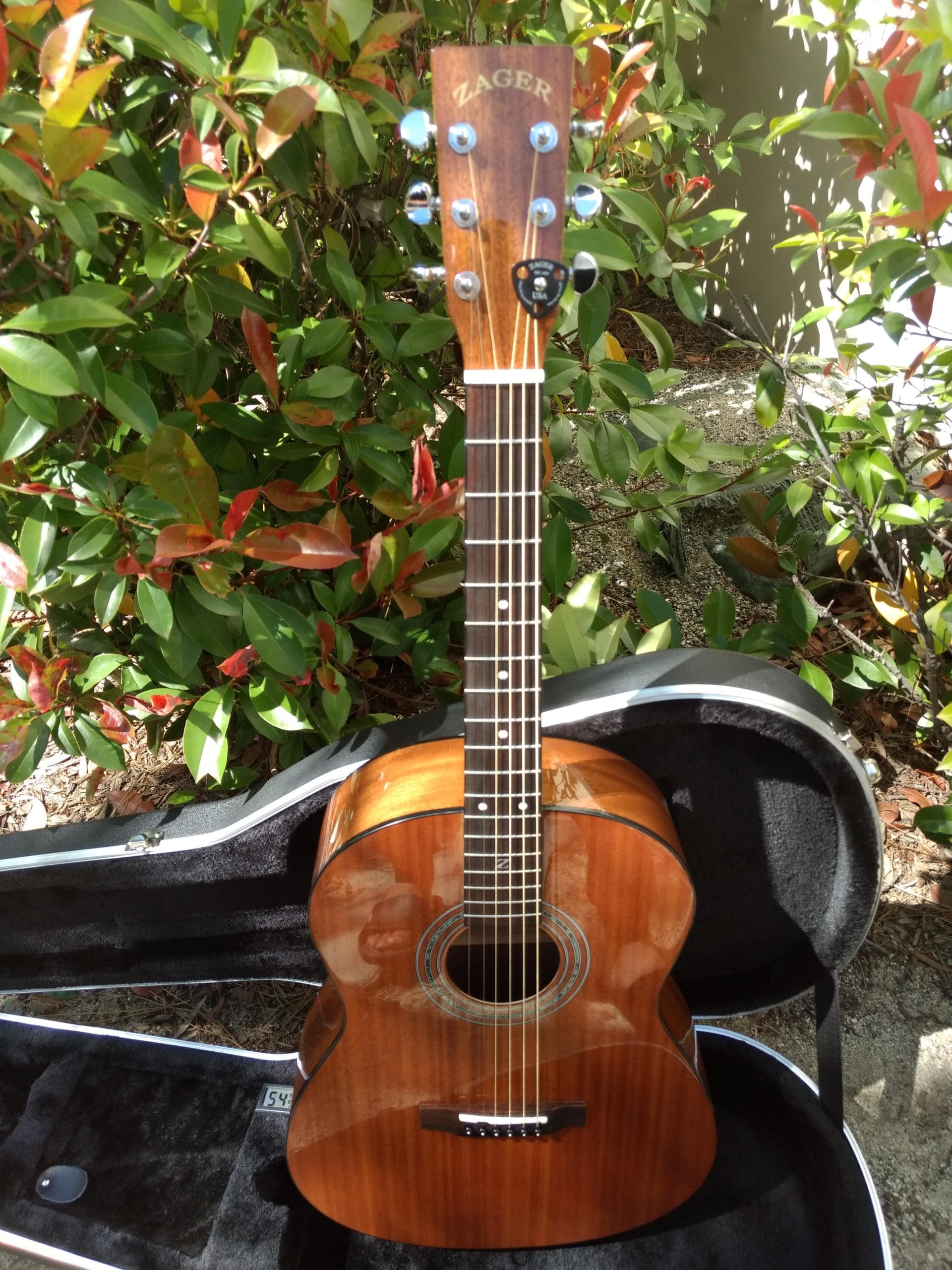 38 inch Parlor Size Solid African Mahogany Acoustic Electric - Vault