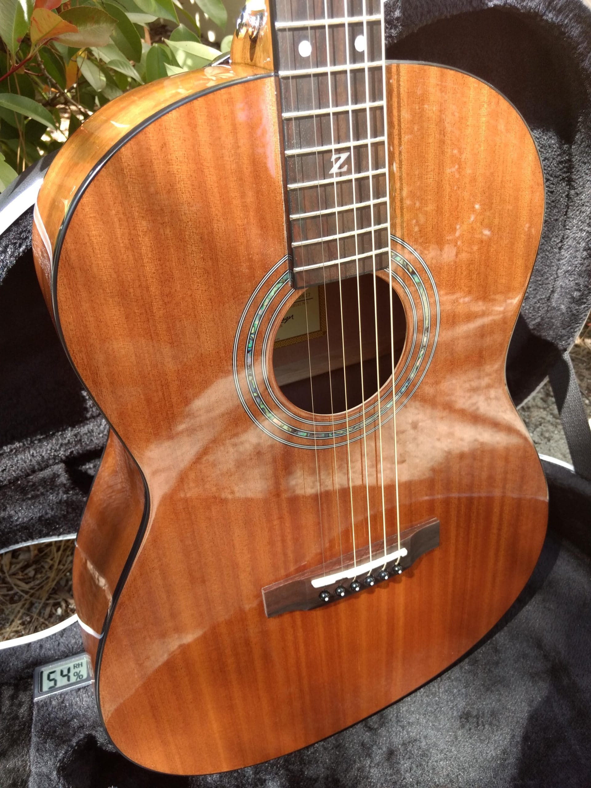 38 inch Parlor Size Solid African Mahogany Acoustic Electric - Vault