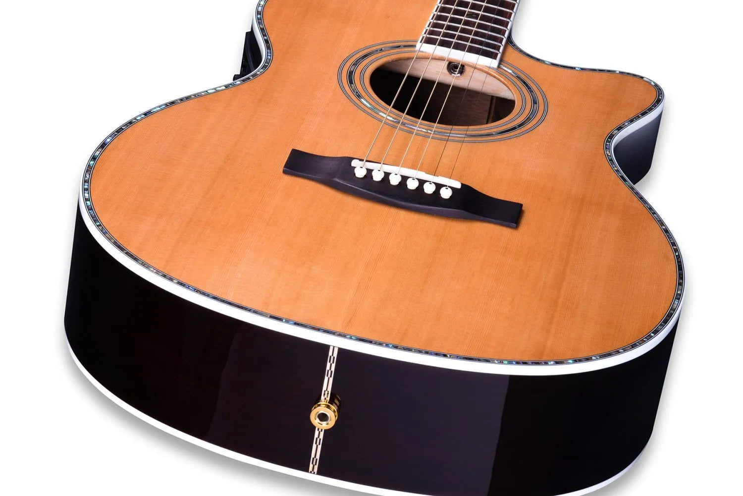 ZAD80CE Solid Cedar/Rosewood Acoustic Electric Pro Series Smaller “OM” Size Left Handed