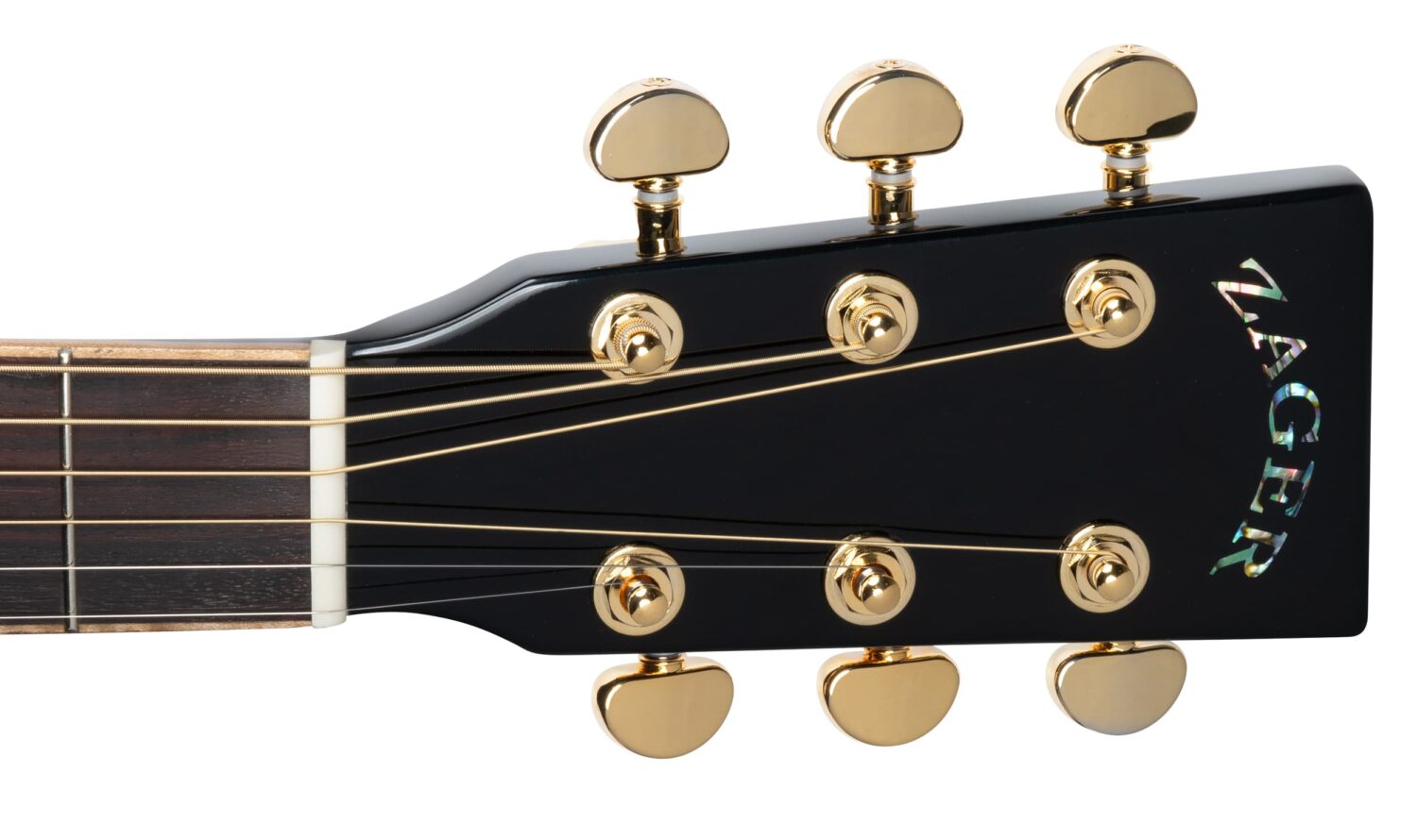 ZAD900CE Solid Spruce/Rosewood Acoustic Electric AURA Smaller “OM” Size Limited Edition Black Lacquer