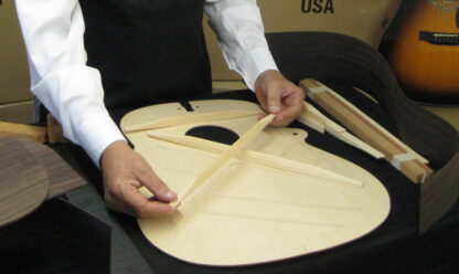 Hand scalloped bracing