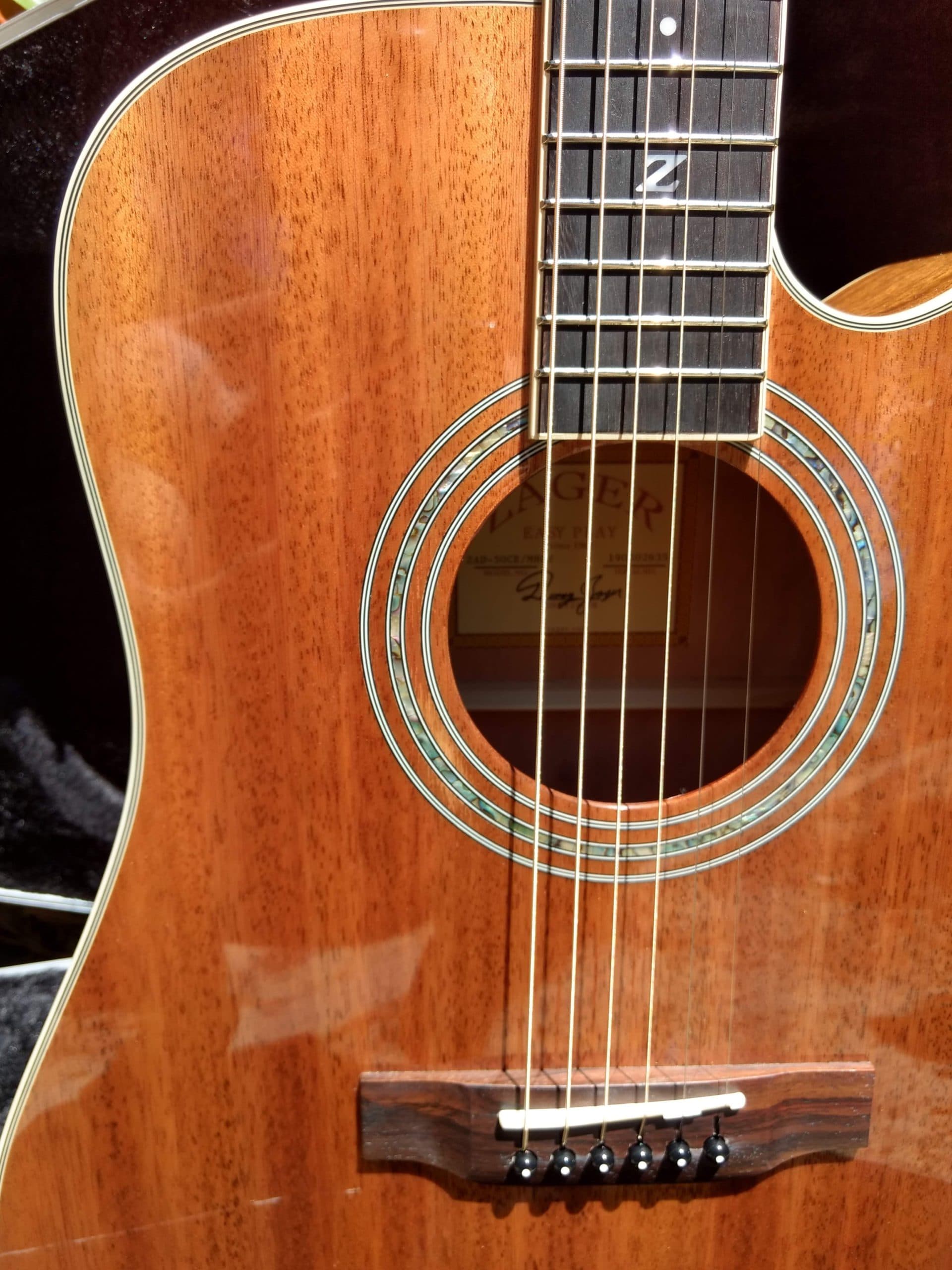 ZAD50CE Solid African Mahogany Acoustic Electric - Vault
