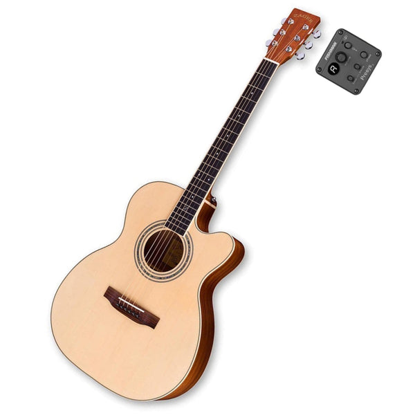ZAD50CE Solid Spruce/Mahogany Acoustic Electric Smaller “OM” Size