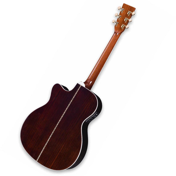 ZAD80CE Solid Cedar/Rosewood Acoustic Electric Smaller “OM” Size