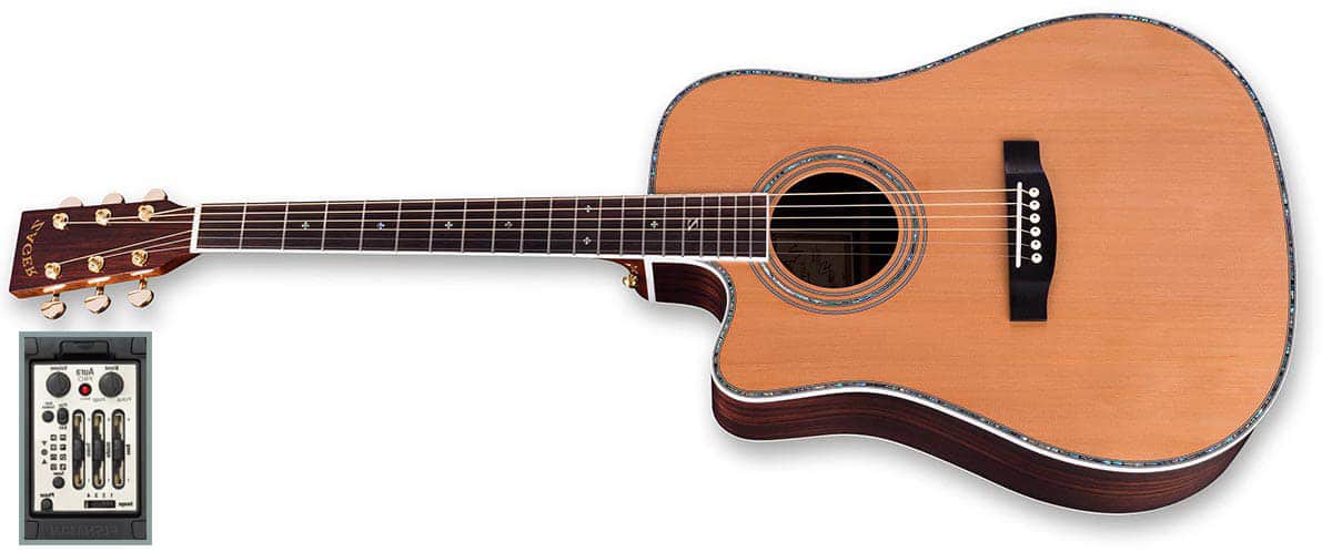 ZAD80CE Solid Cedar/Rosewood Acoustic Electric “AURA” Left Handed