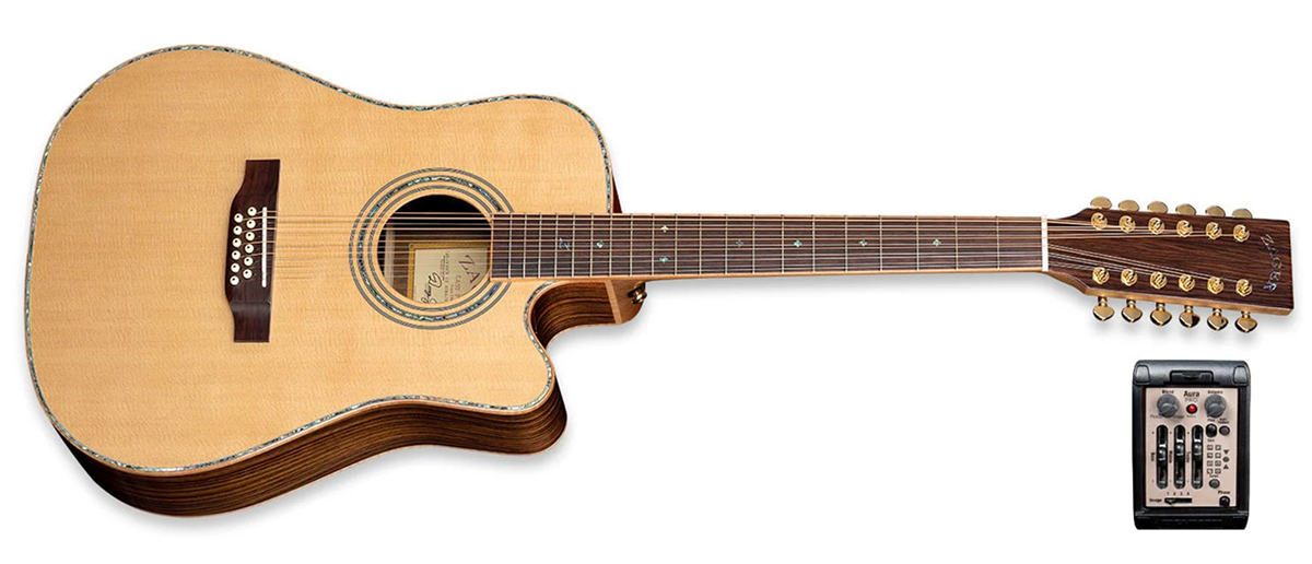 ZAD900CE 12 String Solid Spruce/Rosewood Acoustic Electric AURA Pro Series
