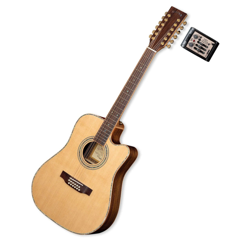 ZAD900CE 12 String Solid Spruce/Rosewood Acoustic Electric AURA Pro Series