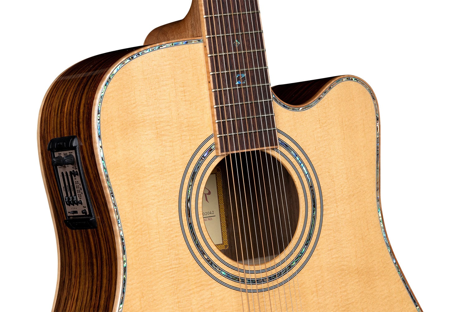 ZAD900CE 12 String Solid Spruce/Rosewood Acoustic Electric AURA Pro Series